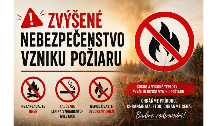 Čas zvýšeného nebezpečenstva vzniku požiaru