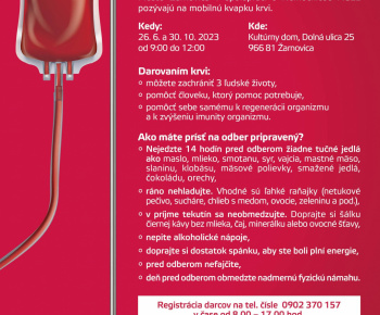 Aktuality / Mobilná kvapka krvi - foto