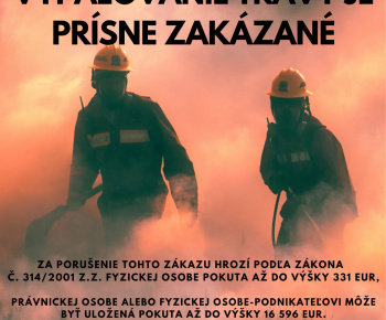 Aktuality / Zákaz vypaľovania trávy  - foto