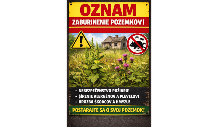 Zaburinenie pozemkov